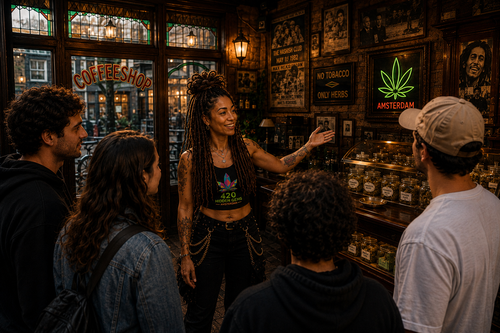 420 Hidden Gems: Coffeeshop History Tour + Rolling Art Workshop